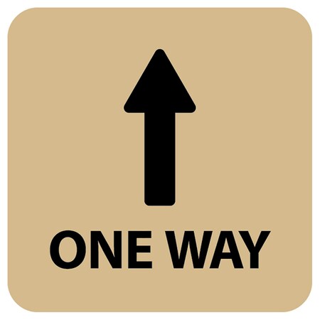 Identity Group One Way Directional, Tan, 15" 8637XT